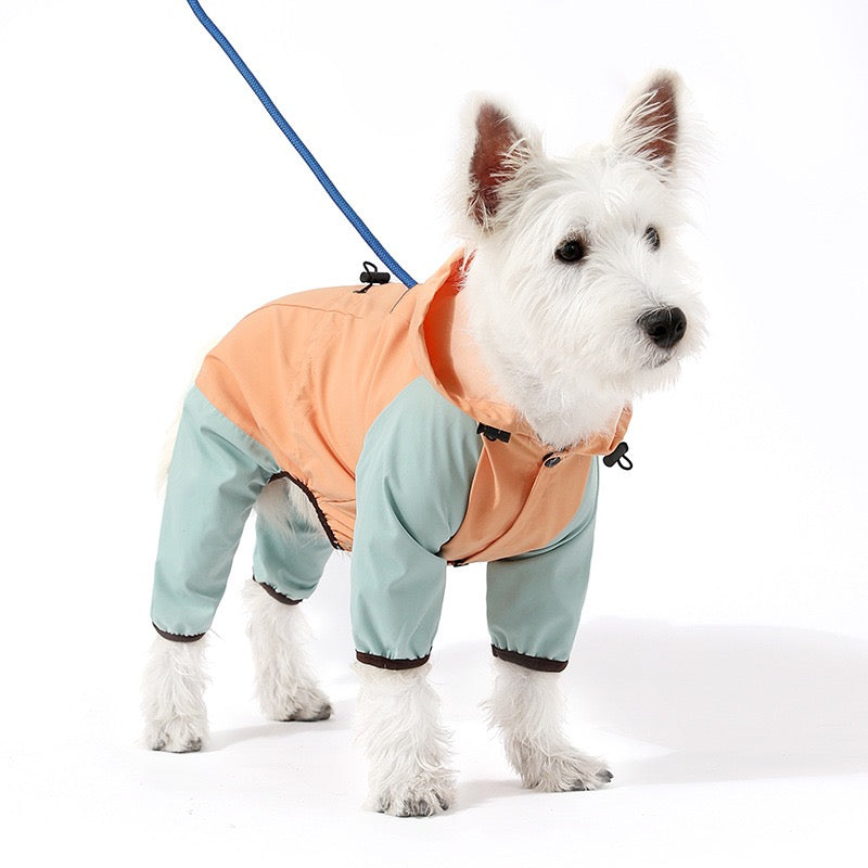 waterproof puppy raiincoat